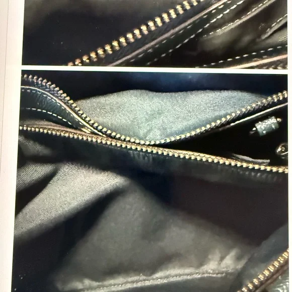 Coach Brown and Teal Satchel - Picture 13 of 17